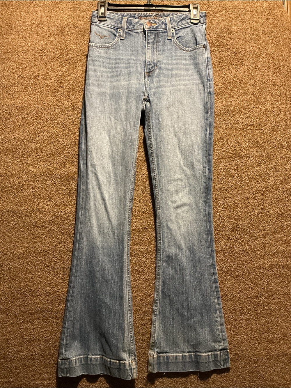 Kimes Jennifer Women Jeans 00/32 Cowgirl Rodeo Flare Leg 26x31